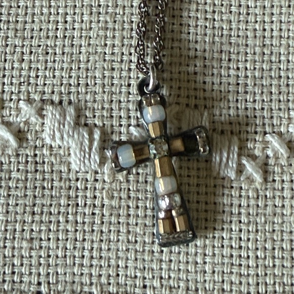 Vintage Ayala Bar Cross Necklace. Beautiful Necklace RARE. - Picture 2 of 16